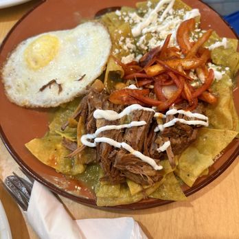 I Love U Brunch - Chilaquiles. With overcooked egg. - Breakfast & Brunch Near Me - Van Nuys, California