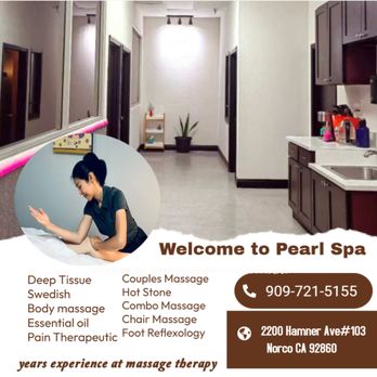 Pearl Spa - Massage techniques are commonly applied with hands, fingers, elbows, knees, forearms, feet, or a device... - Massage Near Me - Norco, California Pearl Spa - Massage techniques are commonly applied with hands, fingers, elbows, knees, forearms, feet, or a device... - Massage Near Me - Norco, California