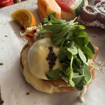 GCH Craftsman Bar - Lobster Benedict cooked perfectly and caviar hollandaise was yummy - Bars Near Me - Anaheim, California