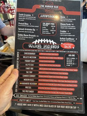 Menu photo 2 Burger Bar Cedar Park, TX Menu photo 2 Burger Bar Cedar Park, TX