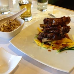 Ribs with side of fried rice