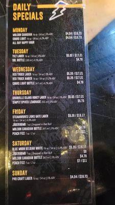 Menu photo 3 Cambie Bar & Grill Vancouver, BC