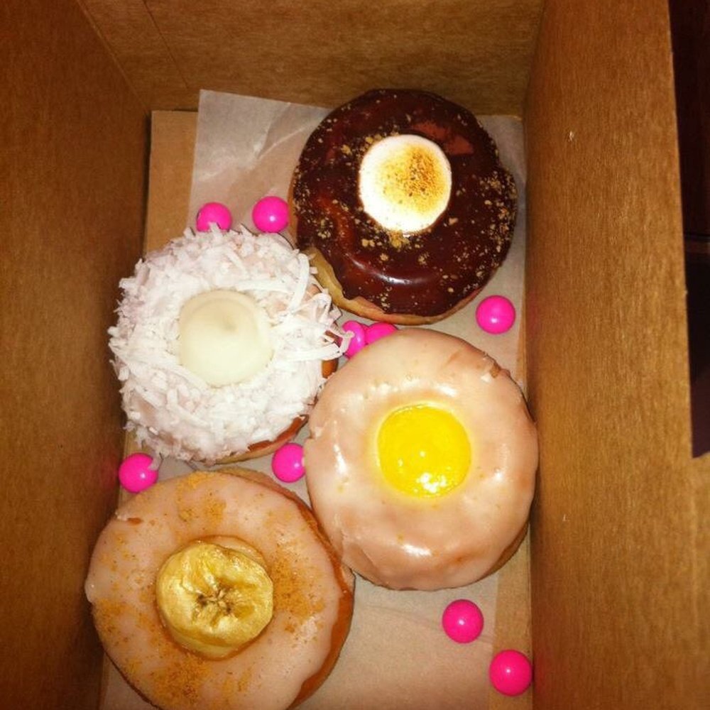 Pink MM and doughnuts Pink MM and doughnuts