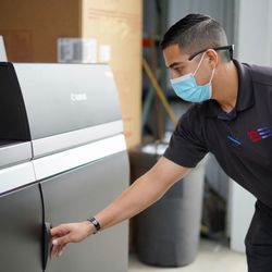 American Business Machines - Wide Format printing and Blueprint services available.