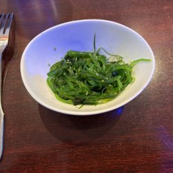Oishi Sushi - Seaweed Salad appetizer (minus a few bites)