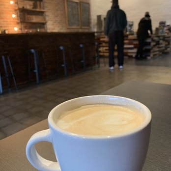 Espressoteric Coffee - Latte with non-fat milk: $4.30 with tax - Coffee & Tea Near Me - Los Angeles, California