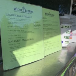 The Wicked Vegans  - Menu