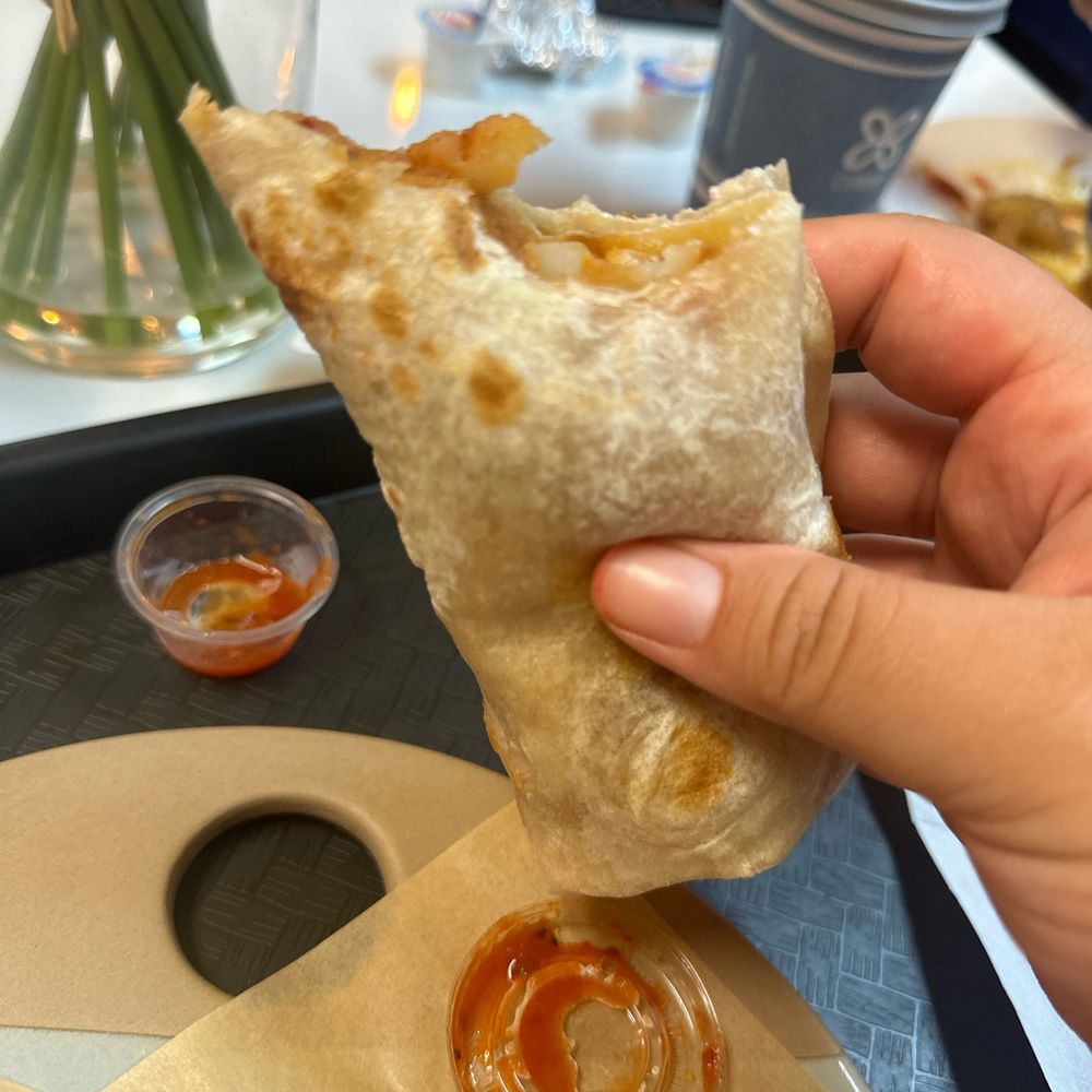 Papa con chorizo taco Papa con chorizo taco