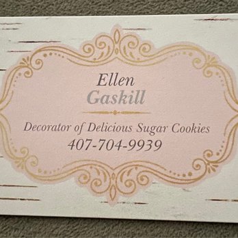 Ellen Gaskill Cookies - business card - Bakeries Near Me Ellen Gaskill Cookies - business card - Bakeries Near Me