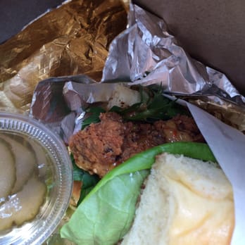 Pineapple & Pearls - Fried chicken breakfast sandwich - New American Near Me - Washington, DC, District of Columbia