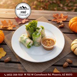 Light, fresh, and full of flavor
Our spring rolls are hand-wrapped daily and served with creamy peanut sauce.