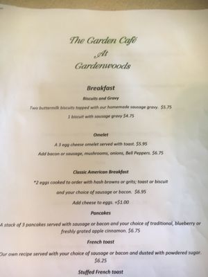 Menu photo 2 The Garden Cafe Rutherfordton, NC Menu photo 2 The Garden Cafe Rutherfordton, NC