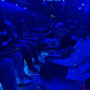 Hotshots Limo Bus - Kids inside the party bus - Limos Near Me - San Diego, California Hotshots Limo Bus - Kids inside the party bus - Limos Near Me - San Diego, California