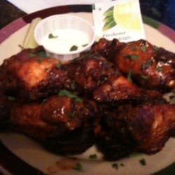 Frankie & Benny's UK - Sticky Wings. Good, but have other than the 'hot' as they're not.