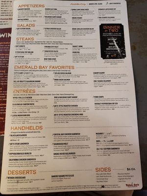 Menu photo 2 Tahoe Joe's Fresno, CA Menu photo 2 Tahoe Joe's Fresno, CA