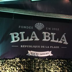 Bla Blá Champanheria - Entrance sign