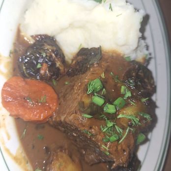 The Hayden - Pot roast with vegetables (Brussels sprouts, carrots) and mashed potatoes. Definitely you'll have leftovers. Hoisin-Glazed Pot Roast - Bars Near Me - San Antonio, Texas The Hayden - Pot roast with vegetables (Brussels sprouts, carrots) and mashed potatoes. Definitely you'll have leftovers. Hoisin-Glazed Pot Roast - Bars Near Me - San Antonio, Texas