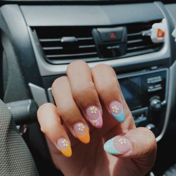 Fantasy Nail Salon - Acrylic overlay with almond shaped tip - Nail Salons Near Me - Ontario, California