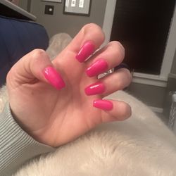 L&D#1 Nails - Pink Acrylic with tip