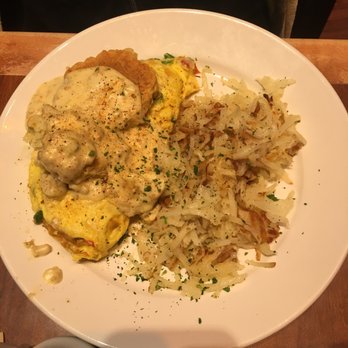 Miss Shirley's Cafe, Inner Harbor - Fried chicken and biscuit omelette - Breakfast & Brunch Near Me - Baltimore, Maryland Miss Shirley's Cafe, Inner Harbor - Fried chicken and biscuit omelette - Breakfast & Brunch Near Me - Baltimore, Maryland