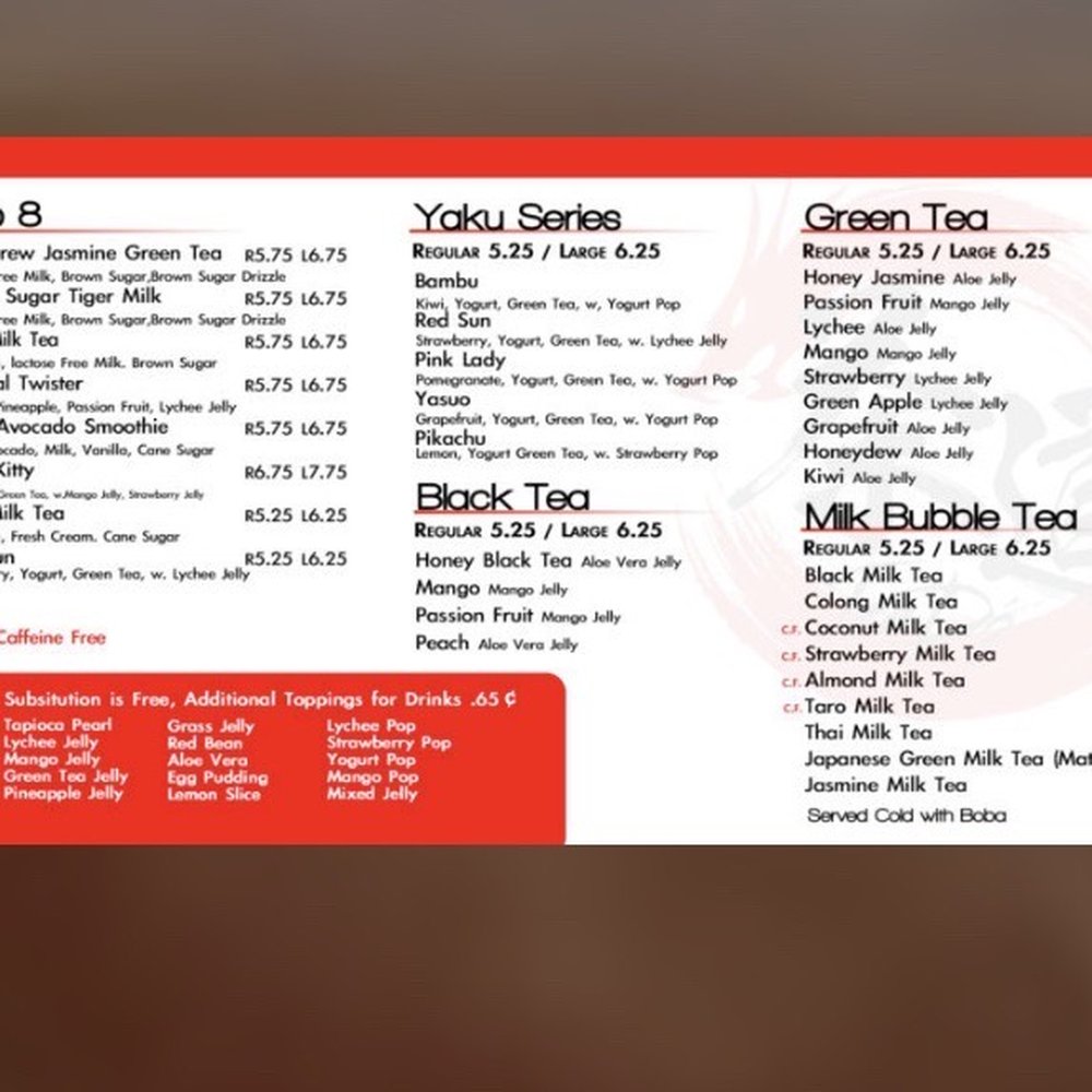 Tea-Do Frederick - Menu - Bubble Tea Near Me - Frederick, Maryland Tea-Do Frederick - Menu - Bubble Tea Near Me - Frederick, Maryland