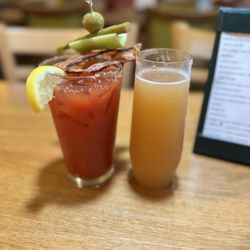 Bloody Mary. Apple cider mimosa