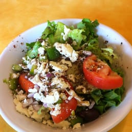 small Greek salad with lunch combo small Greek salad with lunch combo