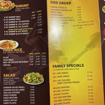 Touchdown Wings - Menu - Seafood Near Me - Augusta, Georgia