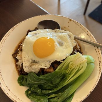 Lately Cafe - Braised Pork Over Rice (Luroufan) - Coffee & Tea Near Me - Long Island City, New York