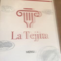 La Tejita - Menu in English! Great