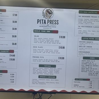 Pita Press - Menu (August 2026) - Mediterranean Near Me - Greensboro, North Carolina Pita Press - Menu (August 2026) - Mediterranean Near Me - Greensboro, North Carolina