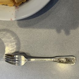 the fork i was given before my meal. Supposed to be a clean fork. the fork i was given before my meal. Supposed to be a clean fork.