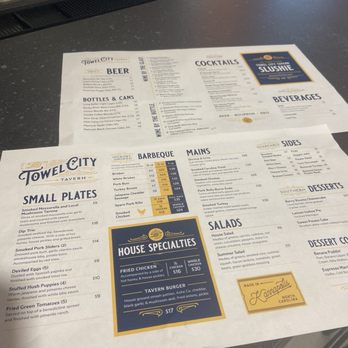 Towel City Tavern - Menu - Barbeque Near Me - Kannapolis, North Carolina
