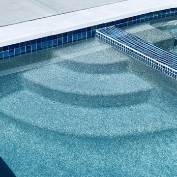 Poolscape Unlimited - New marble coping, glass mosaic tile and mini  pebble finish - Pool & Hot Tub Service Near Me - Lakeside, California