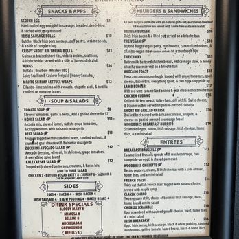 Woodbines - Menu - Irish Near Me - Long Island City, New York