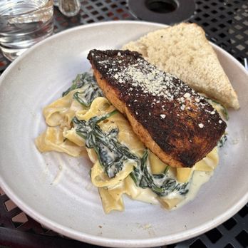 32 Shea - Blackened salmon with spinach cream tagliatelle - Coffee & Tea Near Me - Phoenix, Arizona
