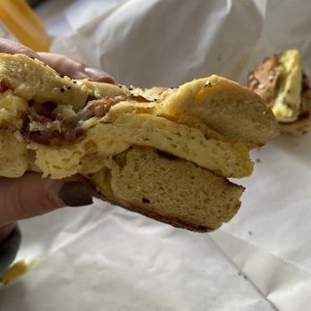 Blunch - Bacon, egg and cheese on a bagel - Breakfast & Brunch Near Me - Boston, Massachusetts