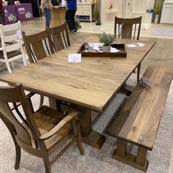 Woodforest Furniture - Gorgeous rustic hickory siding table