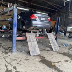 Morehead Tire & Auto - My sons car getting the two rear tires installed.