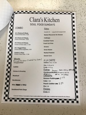 Menu photo 4 Clara’s Kitchen Denton, TX