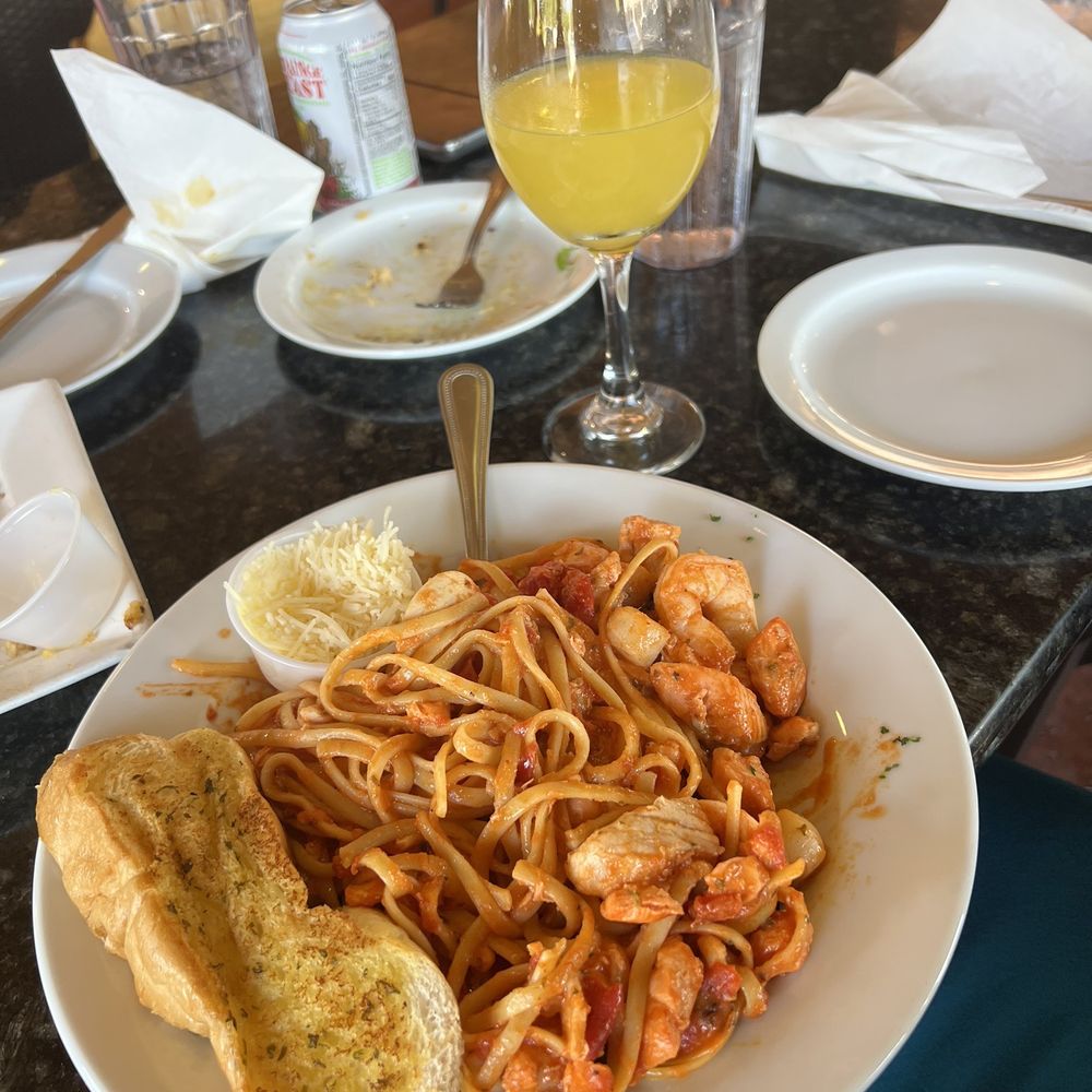 Sea Fresh - Seafood linguine and a manmosa - Seafood Near Me - Ojai, California Sea Fresh - Seafood linguine and a manmosa - Seafood Near Me - Ojai, California