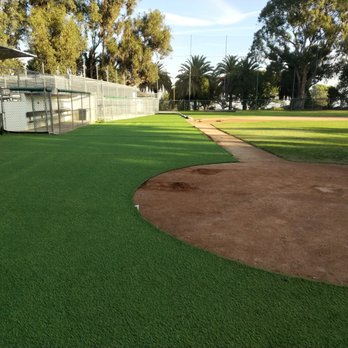 Cocoturf - Thus is a look down the 3rd base line at Palos Verdes Little Leage. This was before we did work to level out home base area. - Artificial Turf Near Me - Los Angeles. CA, California Cocoturf - Thus is a look down the 3rd base line at Palos Verdes Little Leage. This was before we did work to level out home base area. - Artificial Turf Near Me - Los Angeles. CA, California