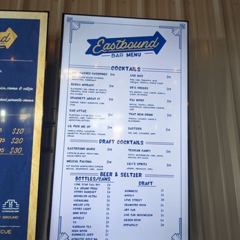 Eastbound Barbecue - Drink menu - Barbeque Near Me - Houston, Texas Eastbound Barbecue - Drink menu - Barbeque Near Me - Houston, Texas