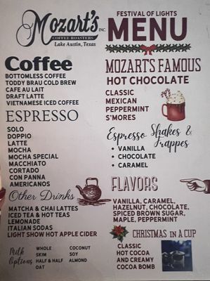 Menu photo 7 Mozart's Coffee Roasters Austin, TX