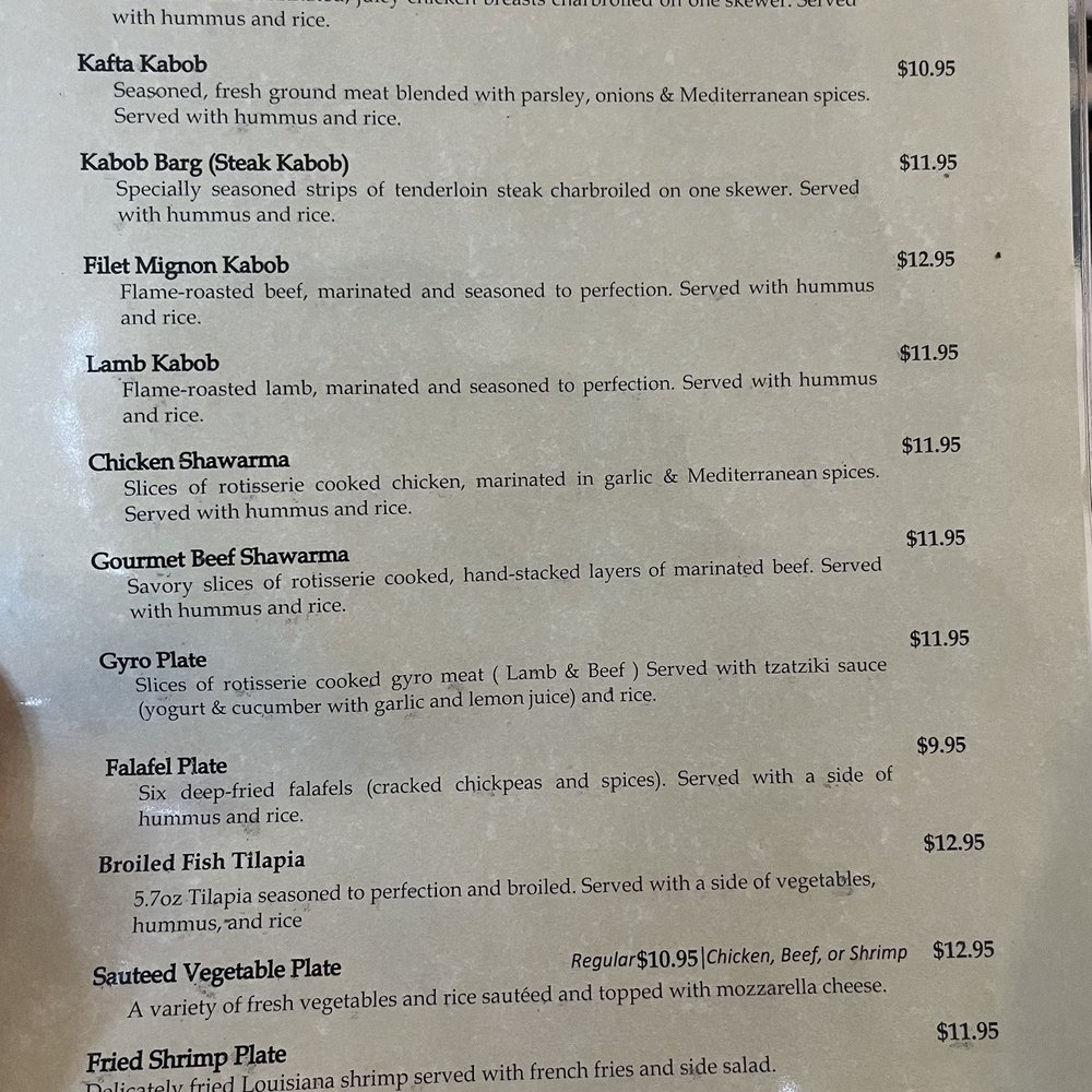 Cleopatra - Lunch menu - Mediterranean Near Me - Harvey, Louisiana Cleopatra - Lunch menu - Mediterranean Near Me - Harvey, Louisiana