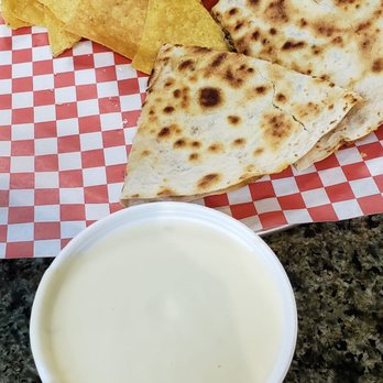 Crazy Quesadilla - Bacon Cheeseburger Quesadilla made in a crazy combo fashion (with queso, chips and a drink) He ate every bite, it must've been good, lol - Tex-Mex Near Me - Greer, South Carolina Crazy Quesadilla - Bacon Cheeseburger Quesadilla made in a crazy combo fashion (with queso, chips and a drink) He ate every bite, it must've been good, lol - Tex-Mex Near Me - Greer, South Carolina