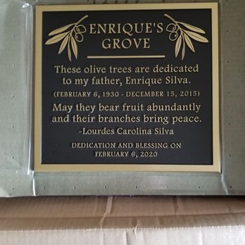 Monterey Signs - This special plaque is meant to last for decades if not centuries! What fine work Monterey Signs ( Christian and Dylan) did for me! - Printing Services Near Me - Seaside, California