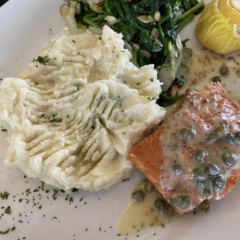 Nick's On 2nd - Pan Seared Scottish Salmon Specialty - New American Near Me - Long Beach, California Nick's On 2nd - Pan Seared Scottish Salmon Specialty - New American Near Me - Long Beach, California