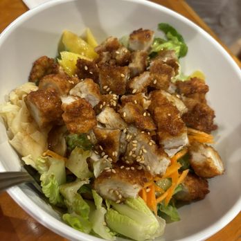 Hokkaido Noodle & Roll - Poke Salad Bowl (cucumber, carrots, ginger and mango with pork Katsu) - Asian Fusion Near Me - Caldwell, New Jersey Hokkaido Noodle & Roll - Poke Salad Bowl (cucumber, carrots, ginger and mango with pork Katsu) - Asian Fusion Near Me - Caldwell, New Jersey