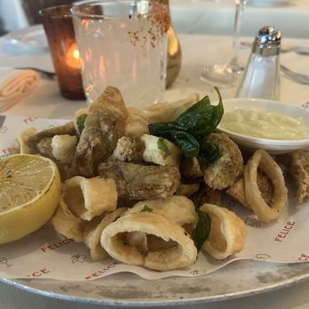 Felice Montague - Calamari and Artichoke - Wine Bars Near Me - Brooklyn, New York